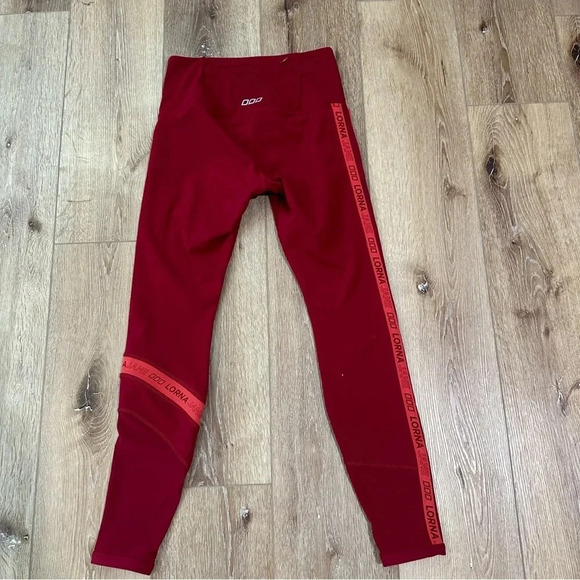 Lorna Jane Women’s Cherry Multi Color Block Core Full Length Leggings GUC - Picture 6 of 6